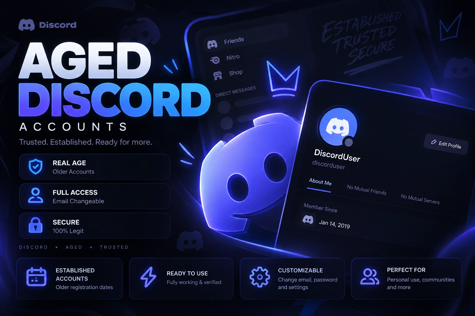 Discord Aged Accounts - 2024-2015